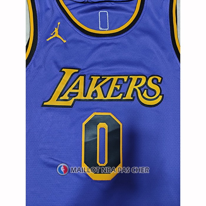 Maillot Los Angeles Lakers Russell Westbrook NO 0 Statement 2022-23 Volet